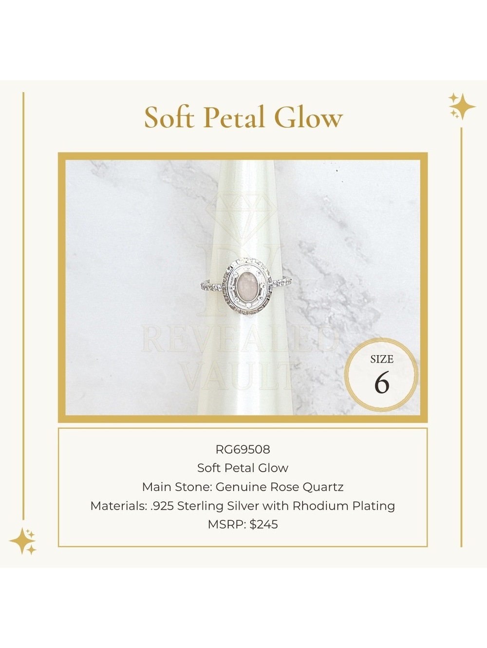 Soft Petal Glow - Size 6 - Sterling Club